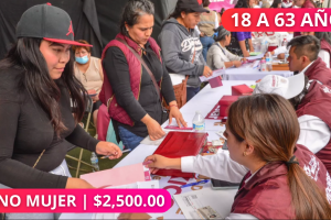 Mujeres con bienestar: Bono de $2,500 pesos